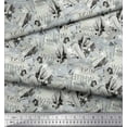 thumbnail image 3 of Soimoi polyester Crepe Fabric News Paper & Women Fashion Printed Fabric 1 Yard 52 Inch Wide, 3 of 3