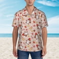 thumbnail image 2 of Balery Christmas Gnomes Santa Claus Camisas hawaianas de manga corta para hombre, camisas playeras de corte holgado, camisas de vacaciones con botones,XX-Large, 2 of 7