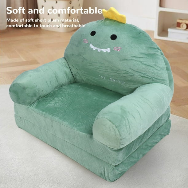 Foldable Kids Sofa Soft Cartoon Children Lounger With Zipper