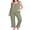 05-C-Light Green, variant on JWD Womens Two Piece Pajama Set Soft Sleeveless Ruffle Strap Cami Top and Long Pants Lightweight Lounge Sleepwear Green Butterfly L