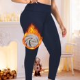 thumbnail image 6 of Women's Plus Size Leggings with Pockets Tummy Control High Waisted Yoga Pants Seamless Stretchy Workout Pants Ladies Comfy Plus Size Trendy Outfits Lightweight Cute Fashion Dressy Clothes, 6 of 9