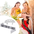thumbnail image 5 of Birthday Tiaras for Girls, Crowns for Women Birthday, Tiara for Women Birthday Queen with Birthday Girl Sash, Crown for Girls，Tiaras and Crowns for Girls, 5 of 5