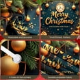 thumbnail image 4 of Golden Christmas Decorations Merry Christmas Holiday Banner for Holiday Decoration Party Celebration Indoor Use, 4 of 9