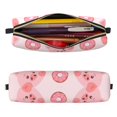thumbnail image 2 of Fotbe Pigs Head And Donuts Estuche para Lápices de Cuero con Estampado, Estuche con Cremallera Resistente, Organizador Compacto y Elegante para Papelería, 2 of 7
