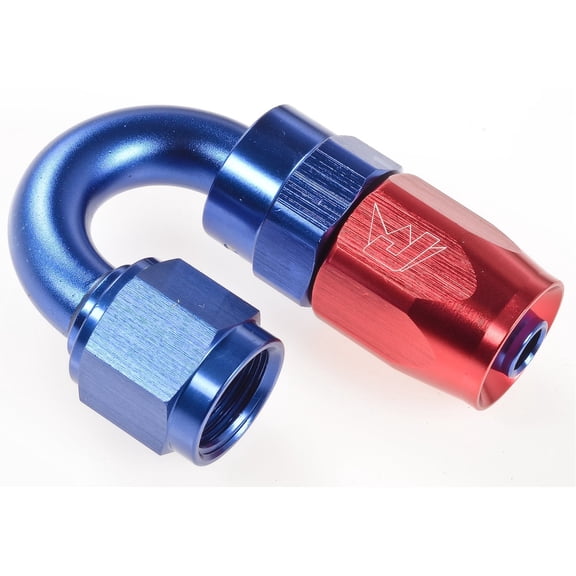 JEGS 100041 180 degree Max Flow Swivel Hose End -6 AN Female 3/4 in. Radius Trip