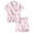 Pink, variant on Vrotazzy Kids Clothes Girls,Girls Bow Knot Printed Pajama Set Short Sleeve Button Top with Matching Shorts for Nighttime Comfort,6-7 Years