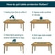 thumbnail image 5 of Protector de mesa transparente, cubierta de mantel de plástico, alfombrilla para escritorio de oficina, muebles de madera, acento de vidrio para café, mesa de comedor, encimera de Bar, 5 of 5