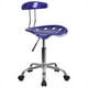 Flash Furniture Chaise de Bureau Vibrante en Bleu Profond et Chrome – image 1 sur 4