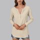 thumbnail image 2 of Ropa de mujer,Camiseta de verano de manga larga con cuello redondo para mujer, informal y cómoda, de tejido suave y transpirable, ideal para el hogar o el trabajo, sopatenor, 2 of 8