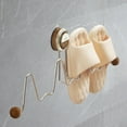 thumbnail image 1 of Soporte para Zapatillas de Baño, Estante para Zapatillas, Montaje en Pared, Estante para Zapatos de Ducha, Colgador de Zapatillas para Armario, Cocina Nuez, 1 of 8