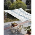 thumbnail image 3 of Sun Shade Sail 12x16Ft Navy Blue Grey Tree Branch Uv Block Sunshade Canopy Outdoor Shade Cover Rectangle Shade Cloth For Patio Garden Yard Deck Pergola, 3 of 6
