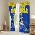 thumbnail image 3 of Manfei Rugby City Curtains and Drapes (42x84),Sports Theme Blackout Curtains for Bedroom,Los Angeles Curtains Pack of 2 (42x84) For Teens,Ultra Soft Bedroom Decor, 3 of 6
