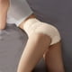 thumbnail image 3 of Gibobby Pantaleta Corte Frances de Algodón Ropa interior de encaje para mujer, talla grande, cintura alta, algodón, cubierta completa(Beige,G), 3 of 4