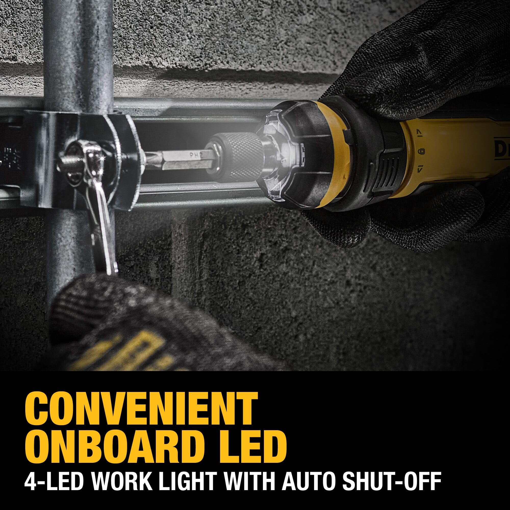 DEWALT Cordless Screwdriver, 4V USB Rechargeable Electric Screwdriver with 12 pcs Screwdriver Bit Set, LED Light, FLEXDRIVE Control, Compact, Ergonomic (DWHT66719)