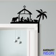thumbnail image 2 of Handmadetneonsign Nativity Scene Door Corner Sign, Merry Christmas Metal Door Topper, Home Decor 046638, 2 of 3