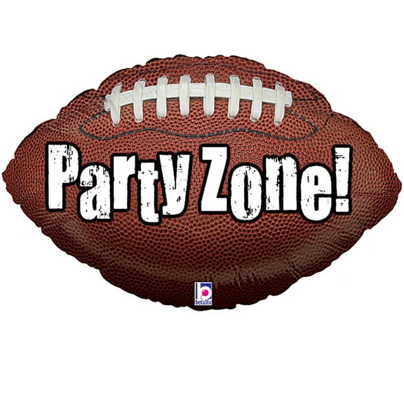 Party Zone 29" Football Super Shape Mylar Foil Balloon 1 EA - Packaged
