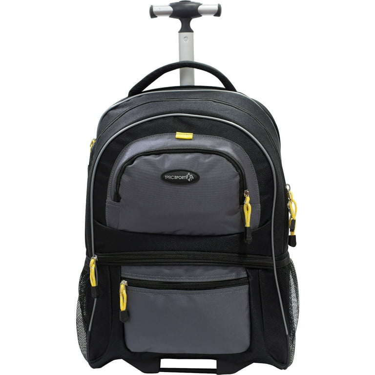 TPRC 19 Rolling Backpack - Black - Walmart.com