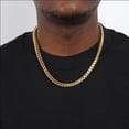 thumbnail image 4 of 6mm Stainless Steel Silver Chain 18k Gold Plated Chain 18 20 22 24 Inch Franco Link Chain HipHop Necklace(Gold,18), 4 of 4