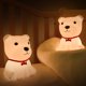thumbnail image 5 of Luz nocturna para niños, linda luz nocturna para perro para dormitorio, luz nocturna para cachorros, regalos de cumpleaños para niños y niñas, control de lámpara de silicona recargable por USB, luz nocturna para mascotas Rojo Verde, 5 of 5