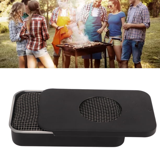 Estufa de alcohol mini estufa de alcohol Parabrisas Diseño de tapa deslizante Malla compacta de acero inoxidable multiusos para barbacoa para acampar ANGGREK Otros