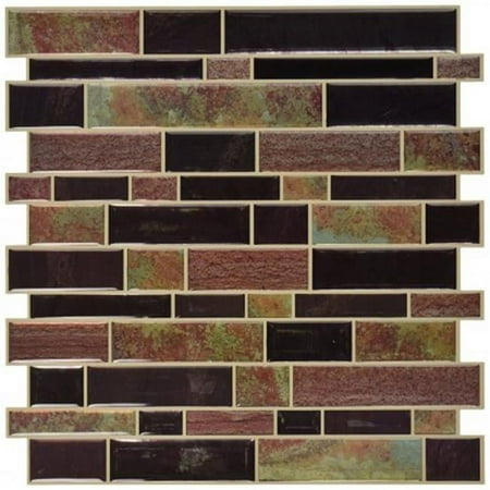 Room Mates Modern Long Stone Peel & Stick Backsplash Tiles