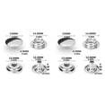 thumbnail image 2 of jesticaly 100 Pcs Bouton-Pression en Acier Inoxydable Accessoires Type1 2ensemble, 2 of 6