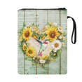 thumbnail image 2 of HELLHERO Polyester Fabric Book Cover Gift Sunflower Book Sleeve Protector Pouch Vintage Office Book Lovers Gift, Sunflower, 2 of 8