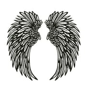 1 Pair Angel Metal Wall Art With LED Lights Wall Art Decoration Ornament Angel Metal Wall Decor Mother's Day Hanging Decoration Crafts