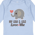 thumbnail image 4 of Inktastic My Lola and Lolo Love Me Grandbaby Boys or Girls Long Sleeve Baby Bodysuit, 4 of 5