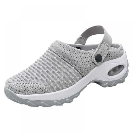 

Women Garden Clogs Shoes Slippers Sandals Net Surface Daily Sandals Half Drag Breathable Lightweight Air Cushion Casual Shoe