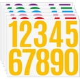 thumbnail image 1 of 6 Sheets Mailbox Numbers Stickers, 0-9 Large 3 inch Mailbox Self Adhesive Vinyl Waterproof Number Stickers for Crafts Outdoor Sign Wall Mailbox Windows Doors Car Poster Board Businesses (Multicolour), 1 of 7