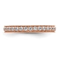thumbnail image 3 of 14k Rose Gold Polished Size 5.5 Vintage 1/2 carat Diamond Complete Eternity Band, 3 of 5