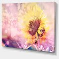 thumbnail image 2 of Sunflower With Rainbow Light Effect - Floral Canvas Art Print, 2 of 4