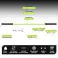 thumbnail image 2 of HANDBODE 7ft Olympic Barbell 45lb (20kg) - 1000lb High-Capacity Weight Bar for Deadlift / Powerlifting / Squat, Bench Press Bar for Strength Training Home Gym Workout, Green, 2 of 9