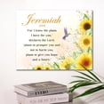 thumbnail image 3 of Inspirational Christian Wall Decor,For I Know the Plans I Have for You Jeremiah 29:11 Canvas Poster Print Wall Art,Religious Faith Wall Art Decor,Scripture Home Office Bedroom Decoration W619, 3 of 7