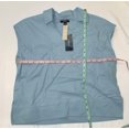 thumbnail image 3 of MSRP $70 Alfani Wide-Collar V-Neck Cap-Sleeve Tank Top Blue Size Small, 3 of 3