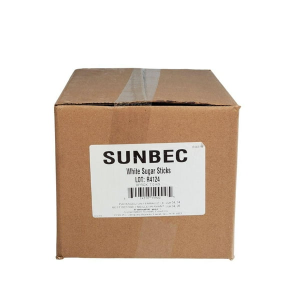 Sunbec White Sugar Sticks - 2000ct - Individually Wrapped for Sweetening Beverages and Desserts (2000ct