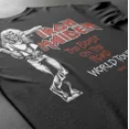 thumbnail image 3 of Iron Maiden World Tour 1982 Men's T Shirt (Charcoal, AdultS), 3 of 8