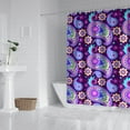 thumbnail image 3 of Floral Bohemian Shower Curtain - Elegant Paisley Pattern with Vintage Ethnic Elements, 72x84 Inches, 3 of 5