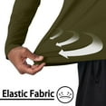 thumbnail image 7 of LbsKUS Deals,Men Lightweight Hoodie Summer Outdoor Uv Protection Tops Long Sleeve with Thumb Hole Shirt Casual Solid Clothing(Army Green,XL), 7 of 7