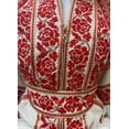 thumbnail image 1 of Eve Red Tatreez Embroidered Palestinian Kaftan Thobe (3 Piece Set), 1 of 1
