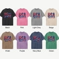 thumbnail image 3 of USA One Nation One Team Mineral Wash T-Shirt, Patriotic Soccer Fan Tee, Unisex Cotton Game Day Shirt, 3 of 9