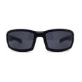 thumbnail image 3 of Locs Mens Skull Print Arm Wrap Gangster Sunglasses Black Grey Pattern, 3 of 4