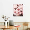 thumbnail image 2 of COMIO Pink Flower Paintings Peony Flower Picture Rose Flower Painting Pink Rose Artwork Flowers Canvas Wall Art Modern Flower Artwork Flower Bloom Pictures Pink Wall Art Canvas for Bedroom, 2 of 4