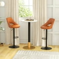 thumbnail image 2 of HOMCOM Round Bar Table for 2 People, High Pub Table with Faux-marbled Top, 2 of 10