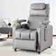 thumbnail image 1 of MYXSRI Sillon Masajeador, Sillon Reclinable Adultos 8 Modos de Masaje con Soporte Lumbar, Reposapiés Retráctil, Reposabrazos y Reposacabezas Ajustables, Ruedas 360°, para Sala y Dormitorio (Gris), 1 of 9