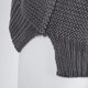 thumbnail image 5 of Suéter de punto grueso con cuello alto para mujer Mangas de murciélago de gran tamaño - Rosa, XL METRO Macarena suéter de punto boho para mujer, 5 of 8