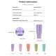 thumbnail image 4 of Divisor para Botellas Con Forro Silicona Doble Sabor 40 Oz () Morado, 4 of 4