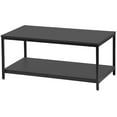 thumbnail image 2 of ZENY Modern Rectangle 2-Tier Coffee Table for Living Room Wood Frame, Black, 2 of 11