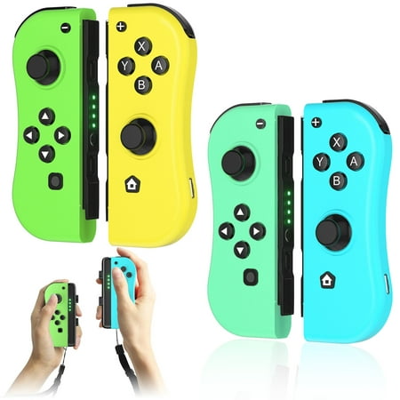 Bonadget 2 Pairs Joypad for Nintendo Switch Controller, Game Controller for Switch, Gamepad for Nintendo Remote Controller with Wake-up Function Support Motion Control/Dual Vibration